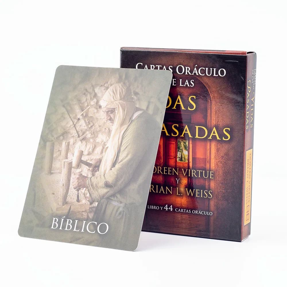 Past Life Oracle Cards A 44 Tarocchi Versione spagnola Divinazione Edizione FortuneTelling Deck Borad Giochi di gioco 10.3 * 7.4 cm
