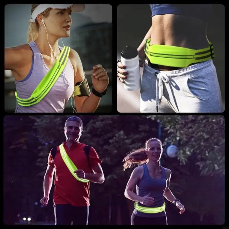 Race belt visibility with anti-slip case and keychain Fitness pack for hiking activities JOME