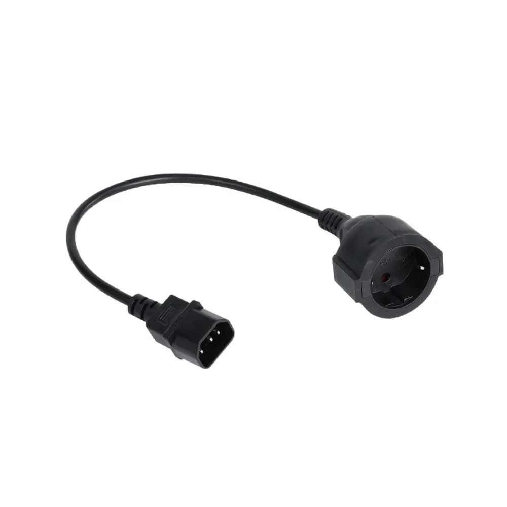 Premium C14 To European Standard Socket Plug Adapter Converter Connector For For Junyi Power Cable Supply Extension