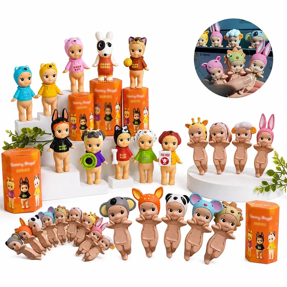 2026 Cute Dog Series Mini Figures, Kawaii Animal Head PVC Figurines, Blind Box Collectible Toys