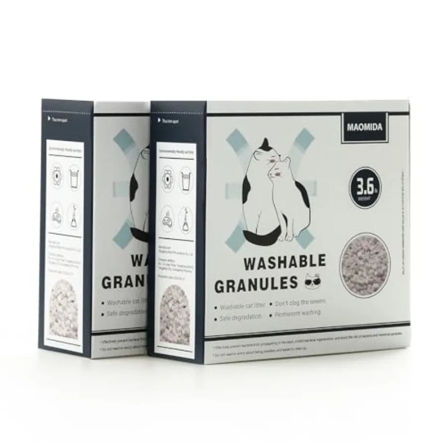 Granuli Lavabili di Ricambio per Lettiere Cat Genie Compatibili con Kit Addestramento Gatti Compostabili e Smaltibili nel WC Confezione da 7 libbre