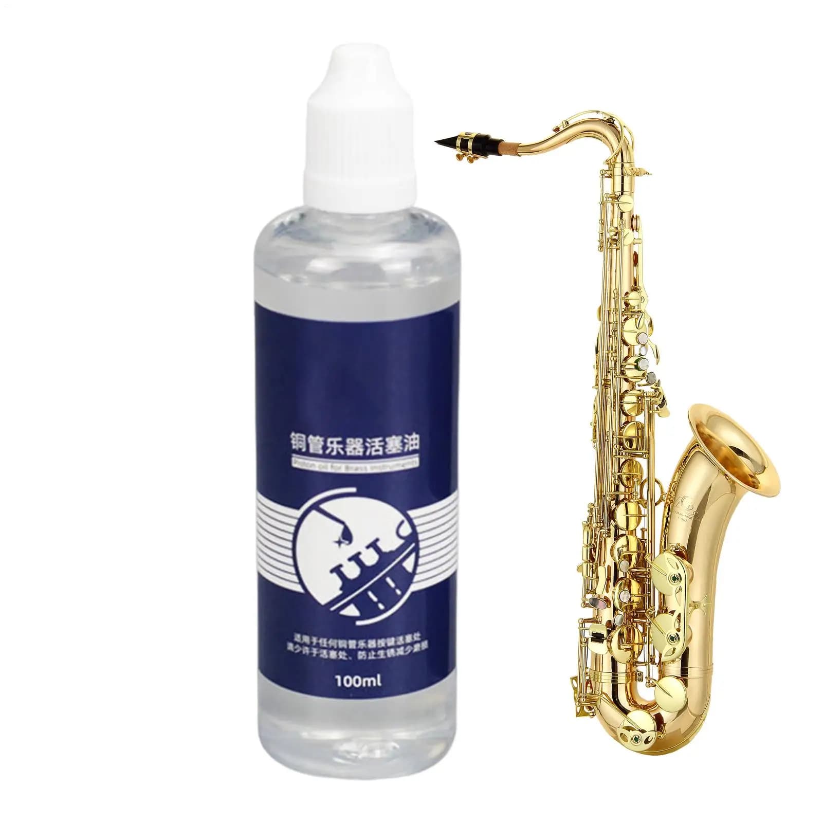 100ml Trumpet Valve Oil Brass Instrument Lubricant for Trumpet Saxophone Clarinet French Horn Piston Maintenance