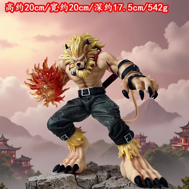 Premium Anime Digimon Figure Soar Leomon Figura Statua in PVC Modello da collezione Deskdesk Decor Soar Leomon Modello adulto Giocattolo Regali