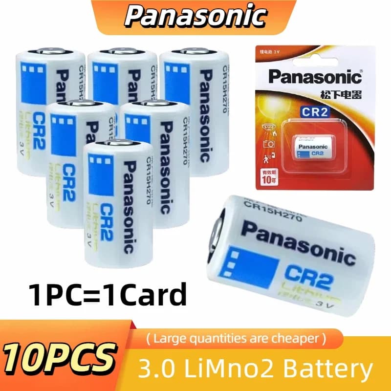 1-10PCS Panasonic CR2 CR15H270 CR15266 3V Batteria al litio per torcia a LED fotocamera digitale campanelli allarme batteria primaria a secco