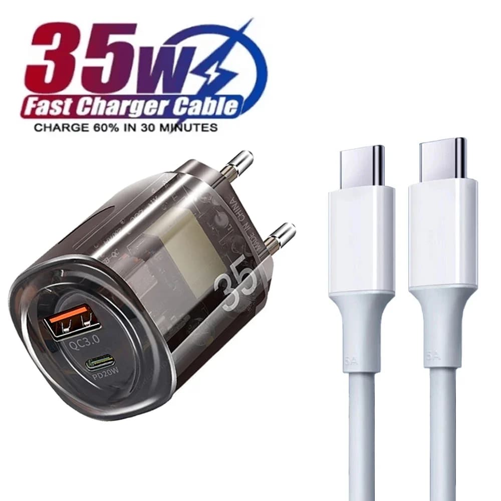 35W USB C Charger Fast Charging PD Type C Wall Charger For iPhone 15 14 Samsung Xiaomi Huawei Quick Charge Phone Charger Adapter