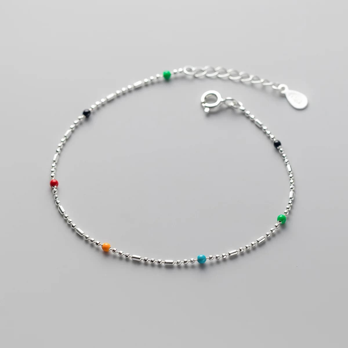 Bracciale in Argento Sterling 925 con Charm a Fiore, Gioielli alla Moda per Donna, Idea Regalo per San Valentino