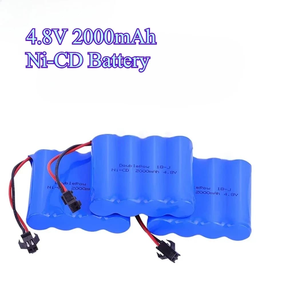 Rechargeable Ni-CD 4,8 V 2000 mAh AA battery used for tipping truck Auto toy four-wheel drive alloy climbing car