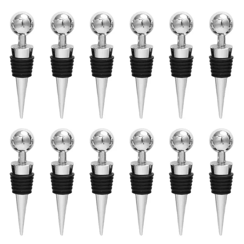 1/5/12pcs Plastic Bottle Stopper Wine Storage Twist Cap Plug Reusable Vacuum Sealed Bottle Cap Champagne Stopper Gifts Bar Tool