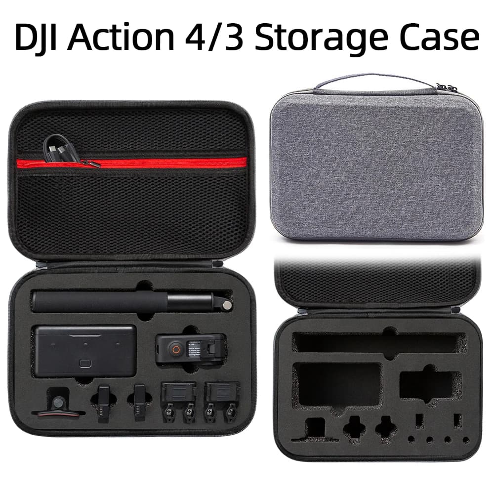 For DJI Osmo Action 4 Stock Exchange Sports Camera Digital Protection Bag Osmo Action 3/4 Portable Travel Prevention Fall Handb