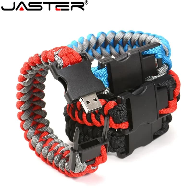 Braccialetti intrecciati in nylon Chiavetta USB Pen Drive Esterno Braccialetti con disco U Stick 4 GB 8 GB 16 GB 32 GB 64 GB 128 GB Archiviazione esterna