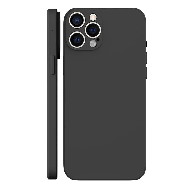Custodia Nera Morbida per iPhone 17 16 15 Pro Max 16E 17E, Cover per iPhone 11 12 13 14 Pro Max Mini Xs Xr 7 8 Plus SE 2022