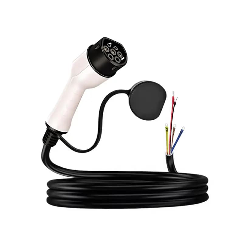 JIGU 7 kW electric car charging cable, 10 meters cable with 2 / GBT connector for single-phase EV 32A charger