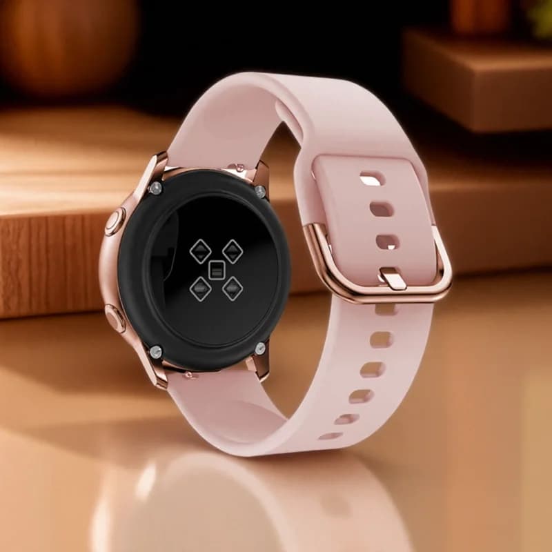 Cinturino sportivo in silicone da 20 mm per Samsung Galaxy Watch 7/6/5/4 40 44mm cinturino per Huawei GT 2 42mm/Amazfit GTS uomo donna braccialetto
