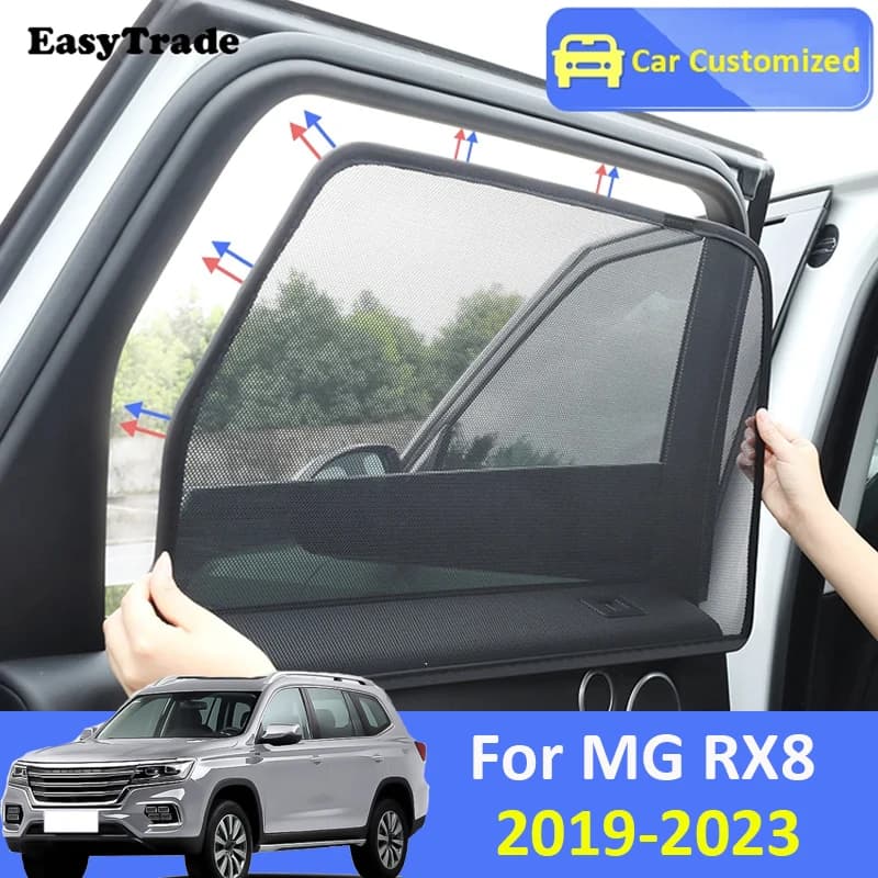Per MG RX8 2019 2020 2021 2023 parasole magnetico parasole per auto tende a rete per finestrini laterali protezione solare isolamento termico visiera parasole