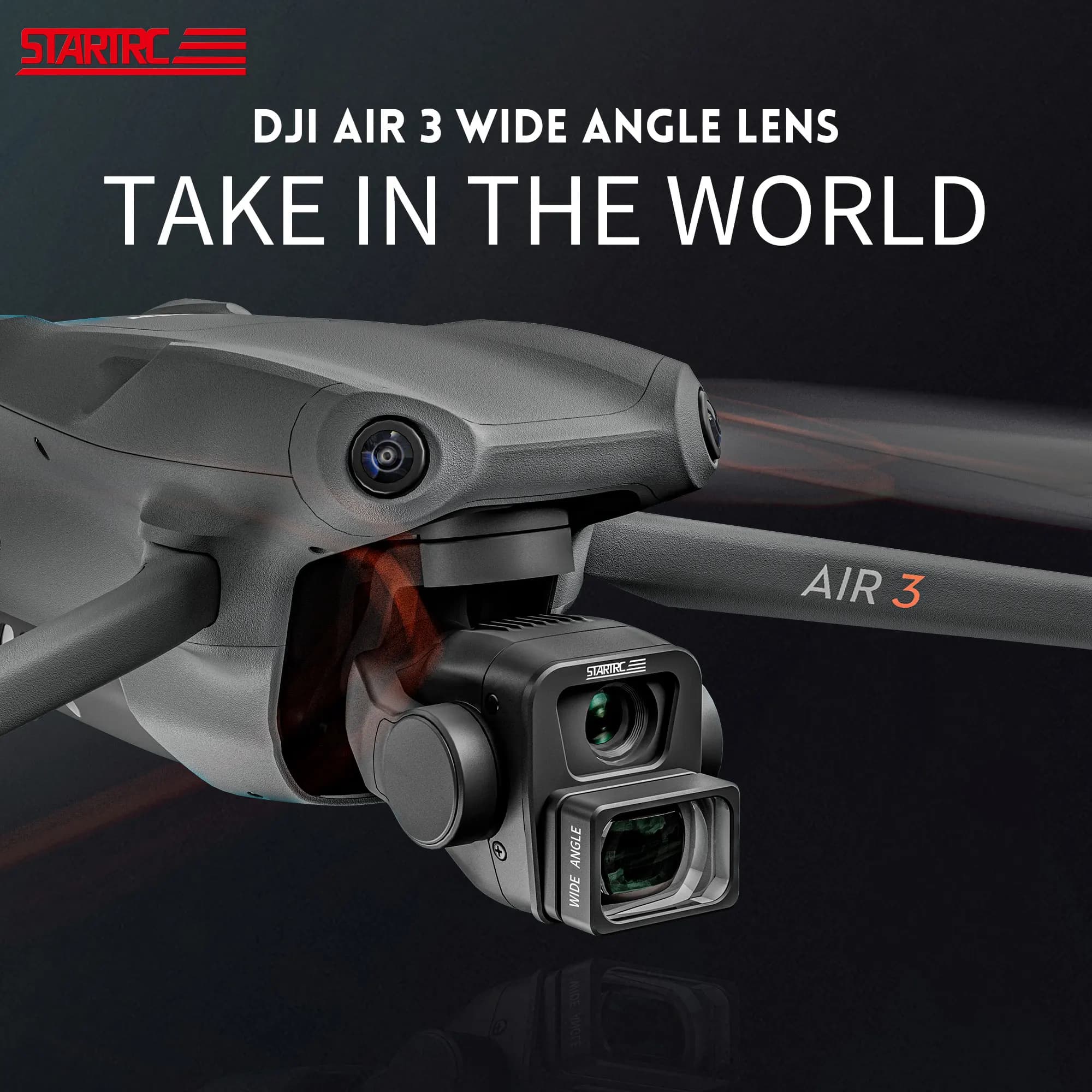 STARTRC PHOTO Wide Angle Filter for DJI Air 3 Drone Accessories Extend FOV to 112° Magnetic Wide-angle Photography Accessory