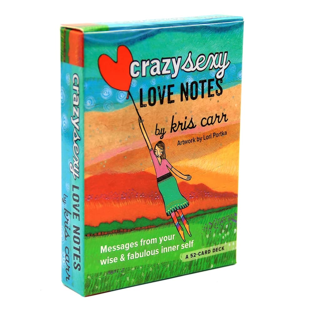 Crazy Sexy Love Notes Oracle Deck di Kris Carr Opere d'arte di Lori Portka 52 carte Mazzo Messaggi dalla tua saggia Favolosa auto interna