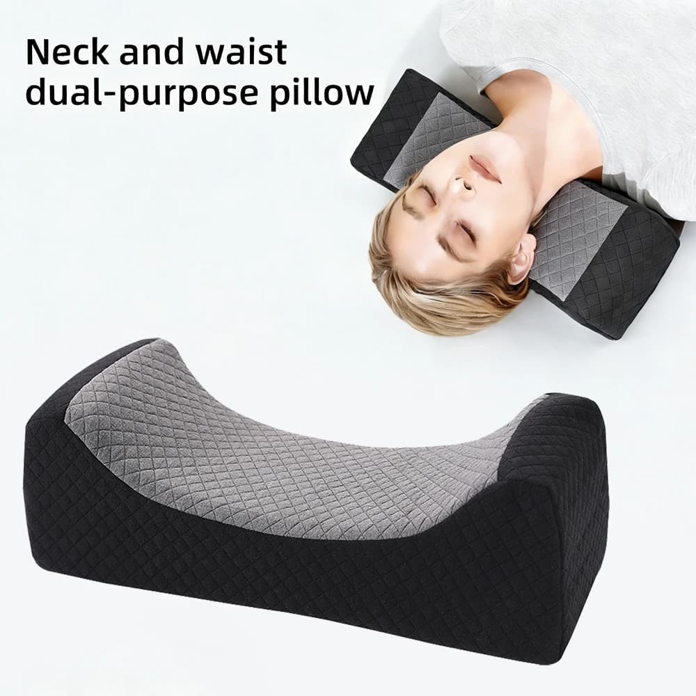 Cuscino confortevole per il collo da letto, cuscino sagomato per la schiena e la vita, supporto lombare per divani, letti e tappetini yoga