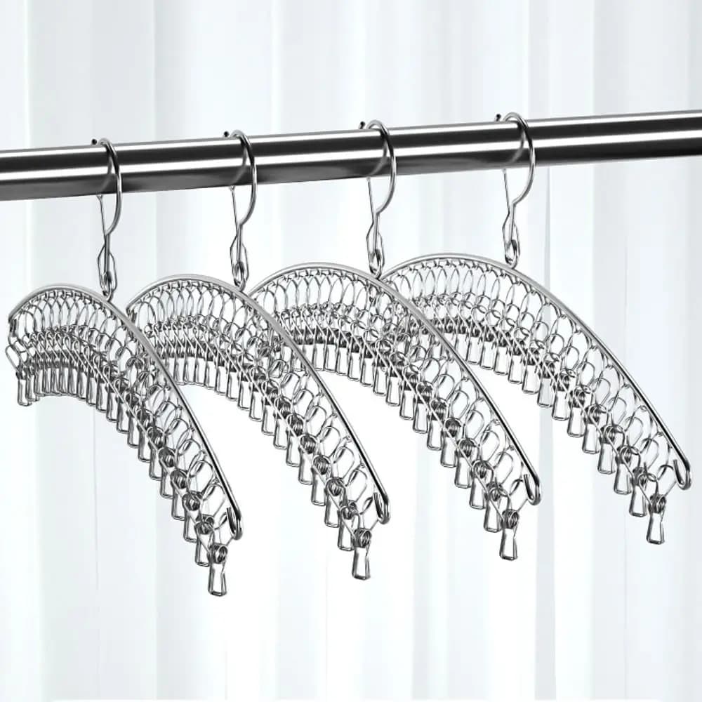 10 clip appendiabiti antivento stendibiancheria appendiabiti in acciaio inox calzino lavanderia Airer appendiabiti intimo calzini
