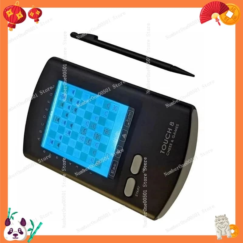 Smart Electronic Chess Set Portable 8-in-1 Board with AI Opponent for Human-Computer Play EU Compatible