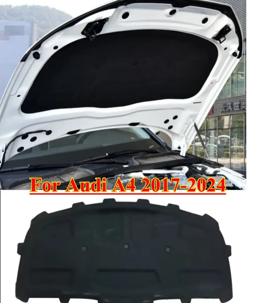 Front Engine Blanket Hood Insulation Pad Heat Shield Mat For Audi A4 2017-2024