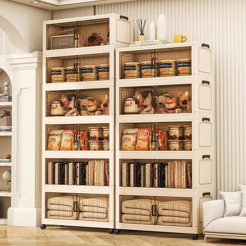Multilayer Folding Wardrobe for Children's Clothes, Storage Container Without Installation, Organizing Basket for Toys, Domestic Organization