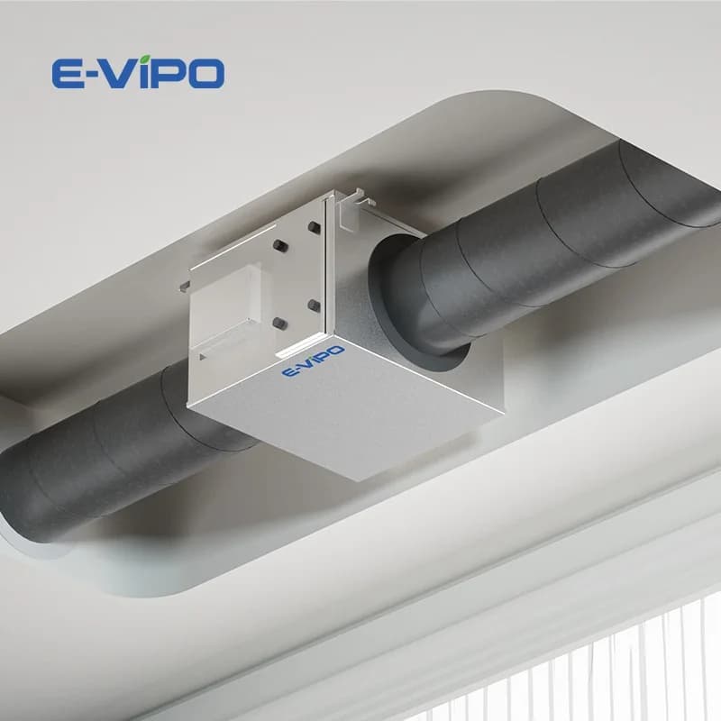 Purificatore d'Aria VMC a Flusso Singolo con Pressione Negativa, Risparmio Energetico, Filtrazione HEPA ad Alta Efficienza, Ventilazione Flessibile Rettangolare