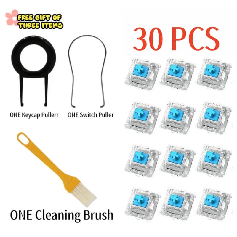 3 Pin Linear Tactile Switches for MX Mechanical Keyboards, Improved Feedback and Long Lifespan for Gaming or Fai-da- ♪