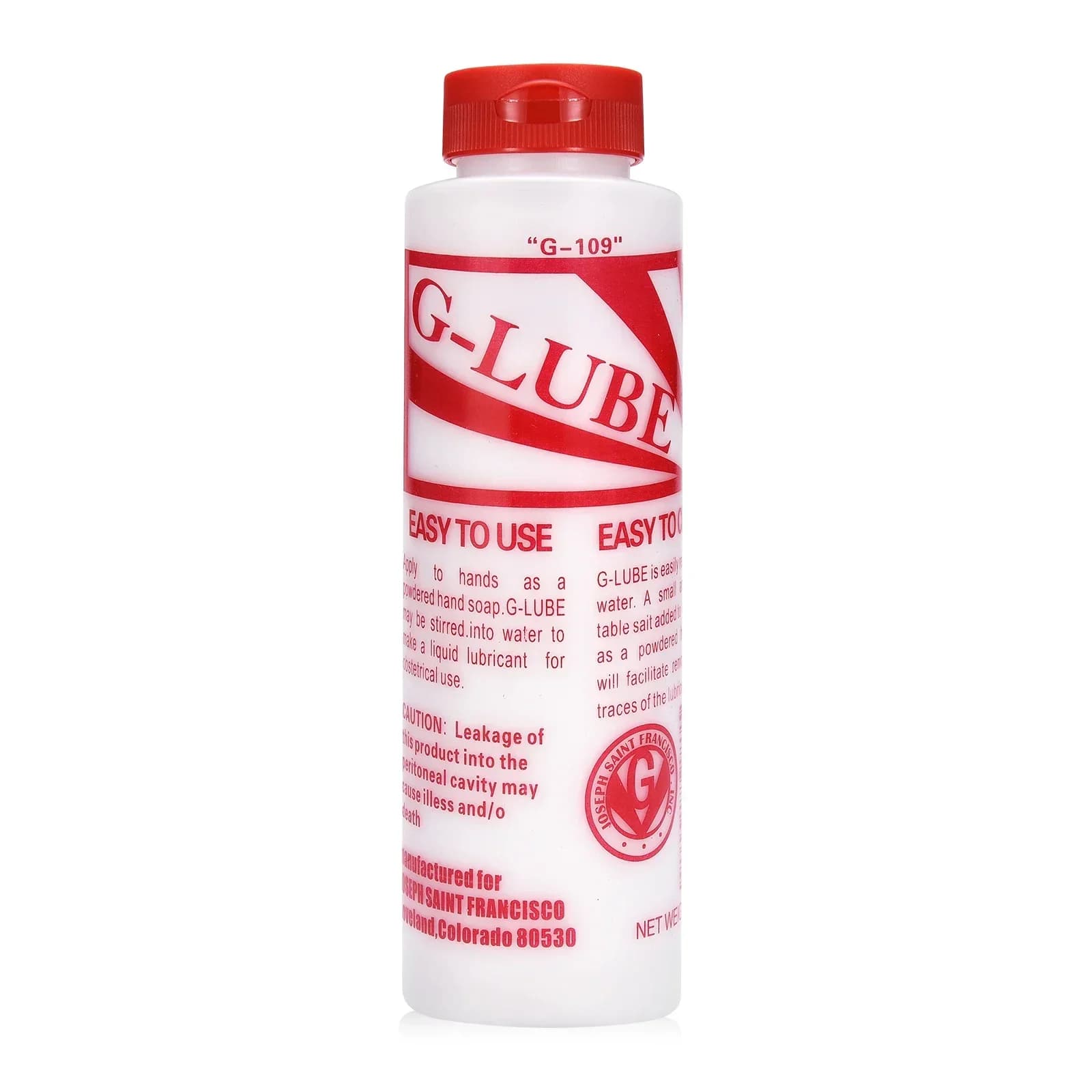 G-lube Lubric Powder Mixes with Water One Bottle Makes 17+ Gallons of Lubricant for for Pets, 10-Ounce