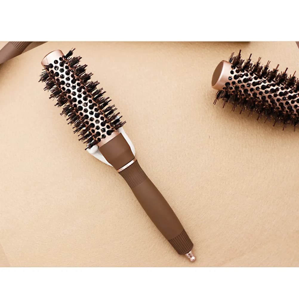 Spazzola a cilindro per capelli, strumenti per capelli ricci, rulli districanti, stiranti, per asciugatura e arricciatura