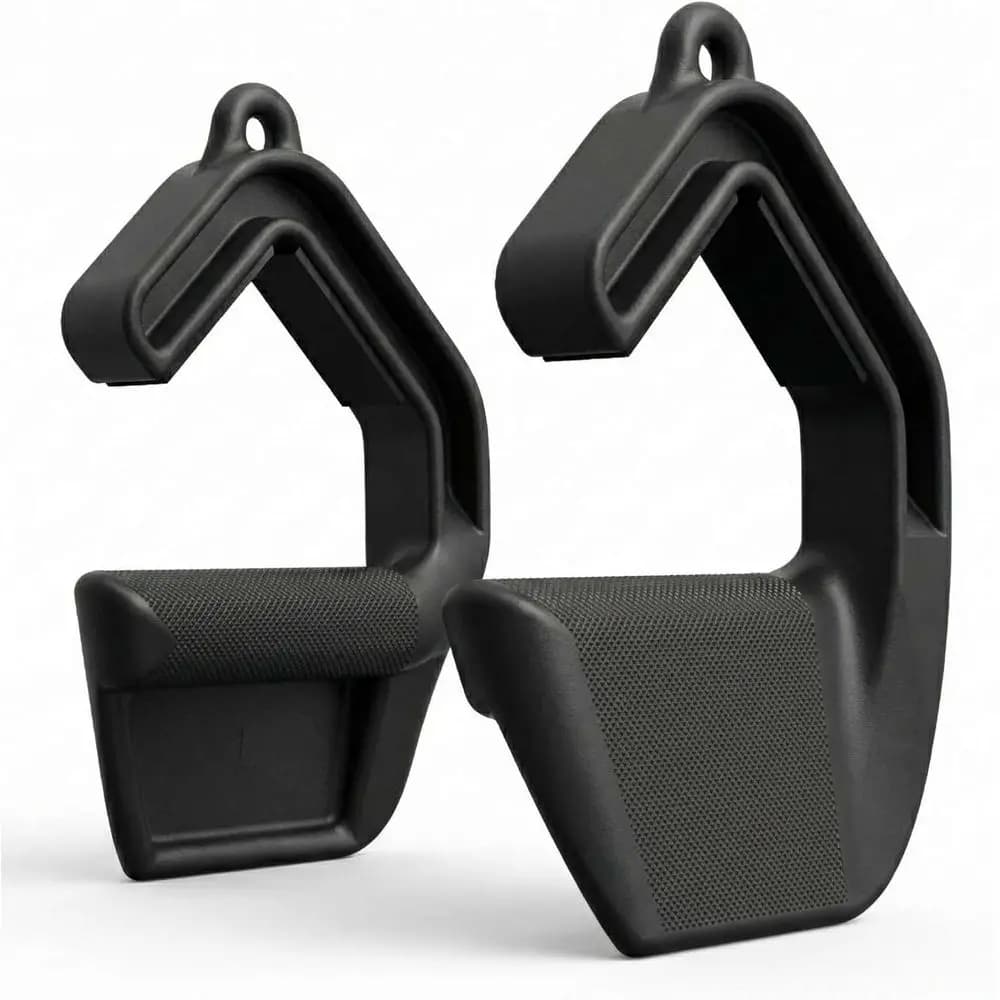 Ergonomic Neutral Grip and Pull Up Bar Set for Comprehensive Back Training - 800lb Capacity (Pair)