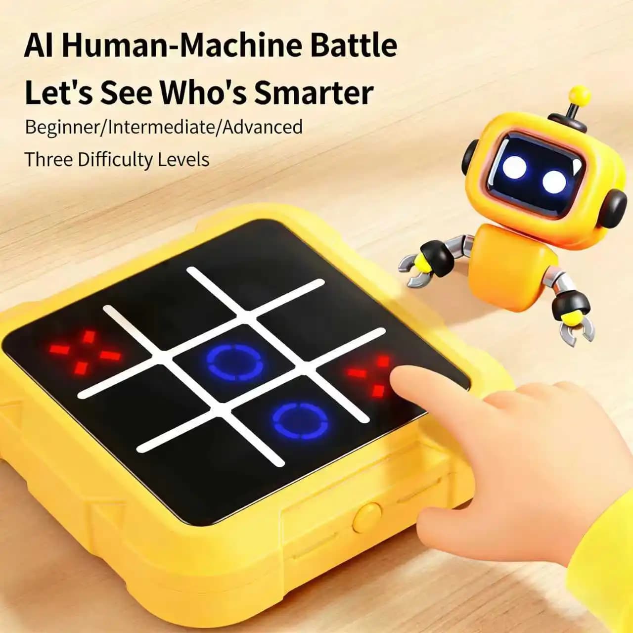 Set di Scacchi Elettronici AI e Tris: Gioco Educativo Rompicapo, Regalo Perfetto per Bambini e Serate di Gioco in Famiglia