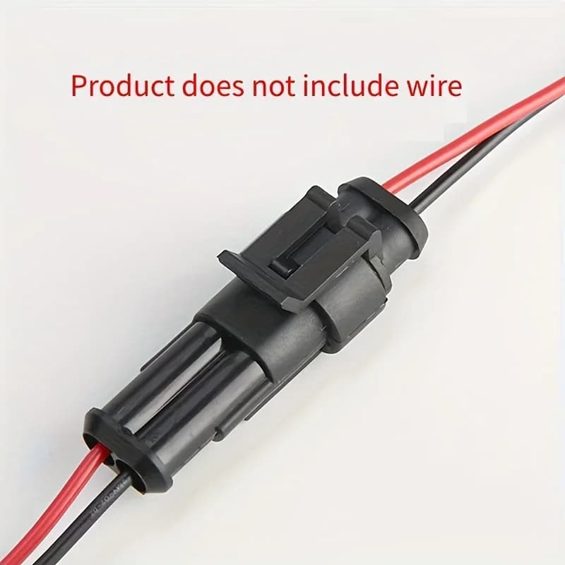 10 2 pin electric cable connectors, 18AWG female male socket, fast disconnecting cable connectors for car, truck