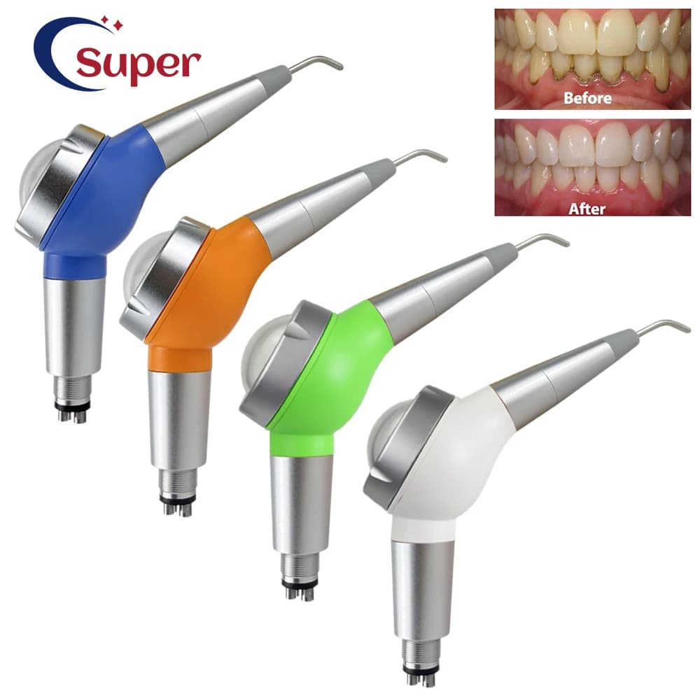 2 Fori 4 Fori Dentale Lucidatore D'aria Sabbiatura Sbiancamento Dei Denti Aria prophy jet Aria acqua Spray lucidatore Odontologia dentista Strumenti