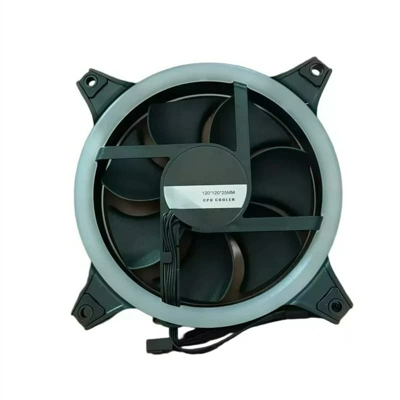 for Aigo for Ice Blade 400 120mm Case Fan, Dual Ring White/Red LED Lighting, Silent 12cm Fan