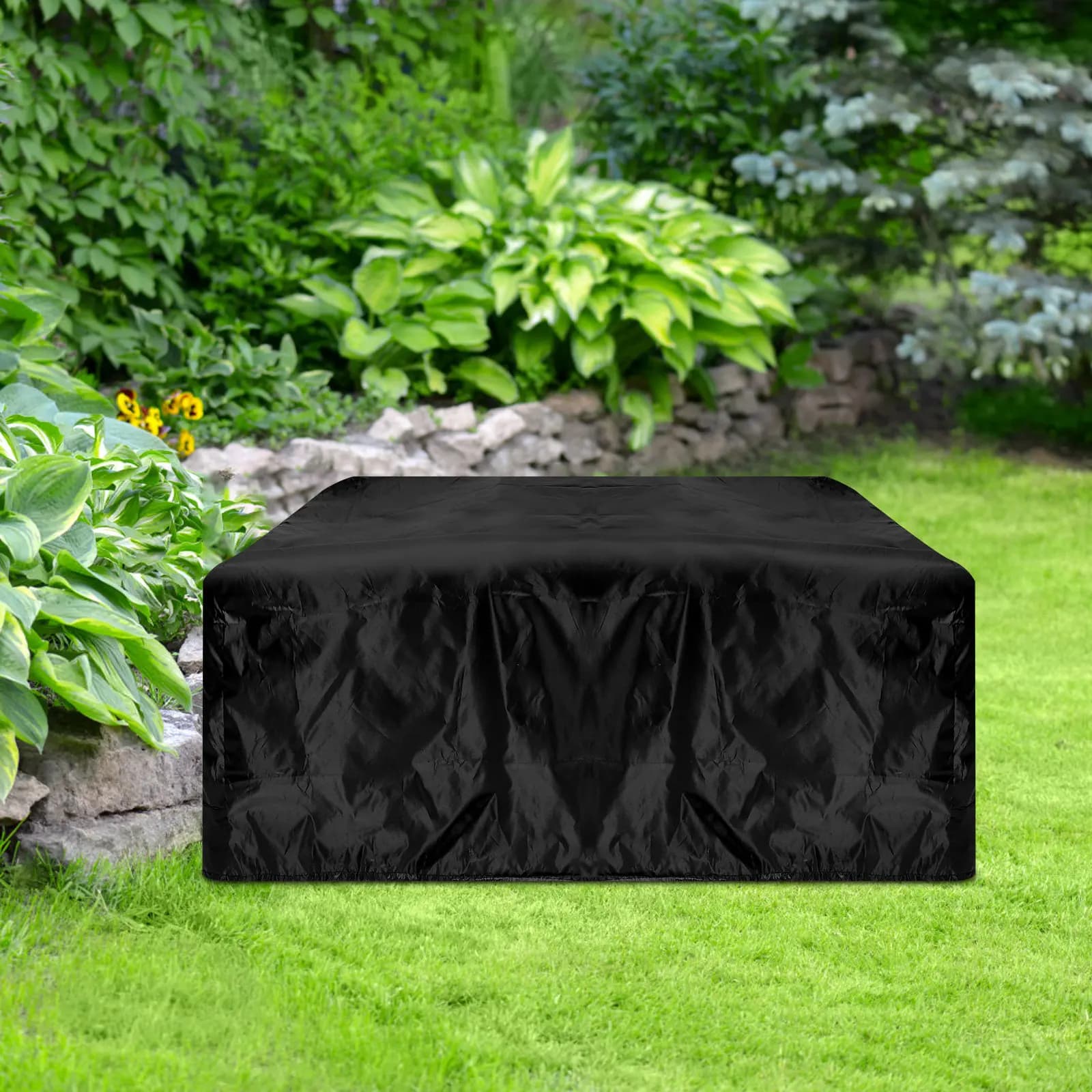 Heavy Duty Waterproof Decks Box Cover Outdoor Storage Container Protector for Patio Garden Furniture All Weather Rain Dust