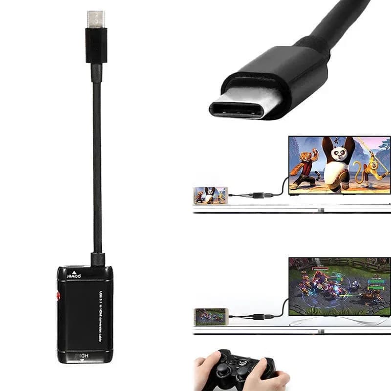 USB-C adapter type C male to female compatible HDMI USB 3.1 converter cable for MHL MacBook Android Phone Xiaomi PC Tablet
