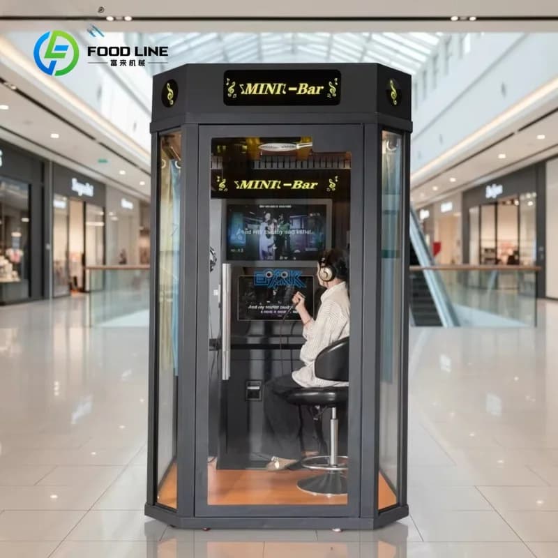 Customized Wholesale Coin-operated Electronic Jukebox Karaoke Singing Booth Metal Ktv Mobile Singing Machine Game Machine