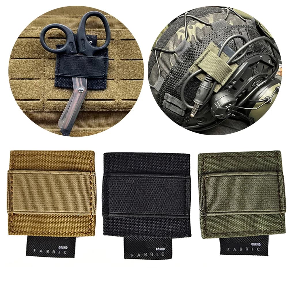 Auricolare tattico Walkie Talkie Gestione dei cavi Supporto per organizer di archiviazione elastico per accessori per cuffie per casco FAST MICH