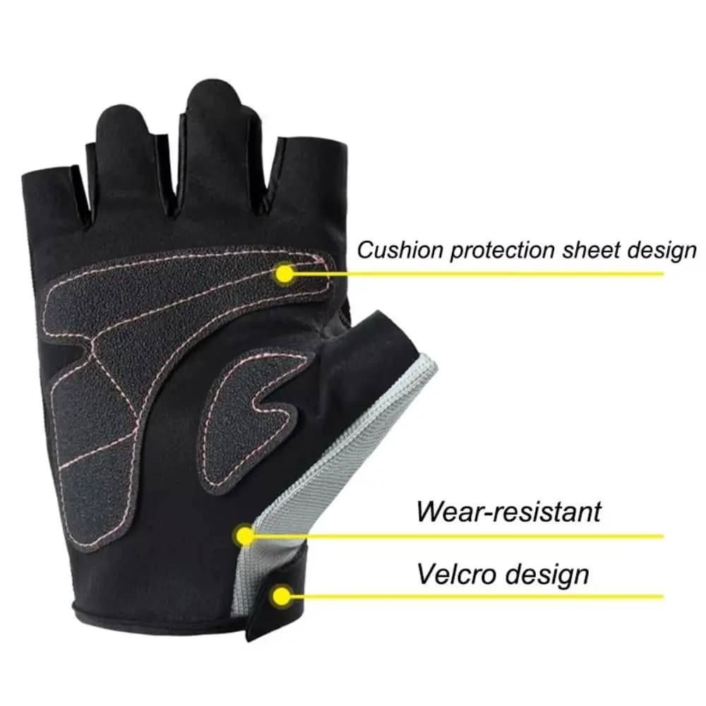1 paio di guanti da moto mezze guanti da ciclismo traspiranti anticaduta guanti da guida antiscivolo resistenti all'usura per uomini e donne