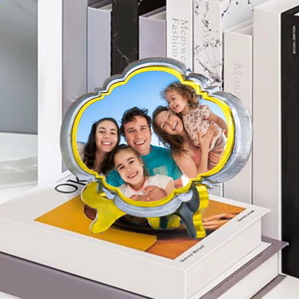 2 Set di Stampi in Silicone per Cornici, Stampo per Resina Fai-da-Te per Cornici Fotografiche, Decorazione da Scrivania, Regalo per Compleanno, Festa, Festa della Mamma