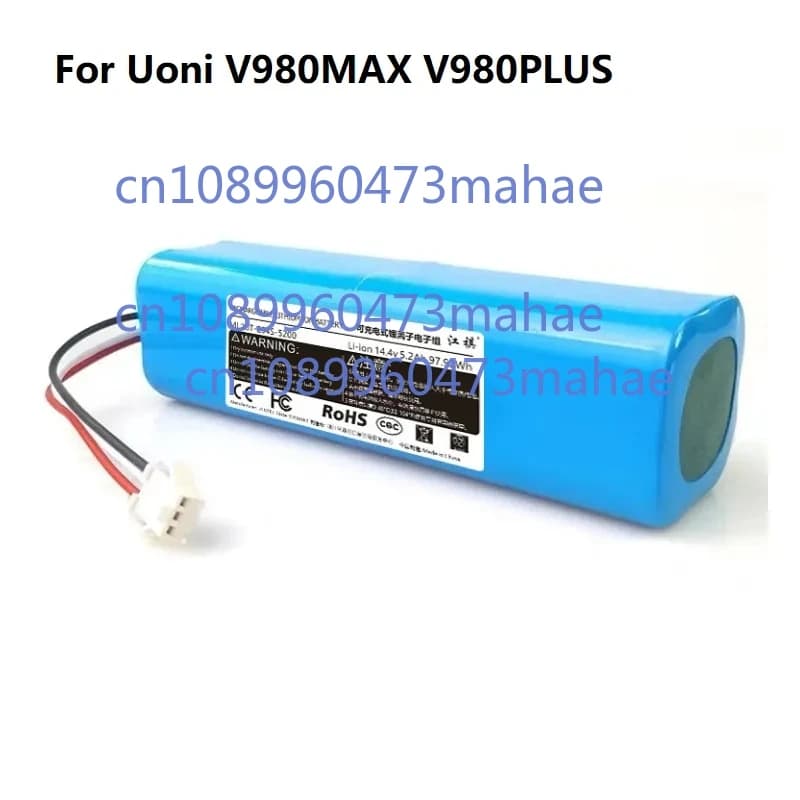 Batteria da 5200 mAh per Uoni V980MAX V980 plus v980pro viomi A1 pro Batteria Robot Aspirapolvere Batteria Parte
