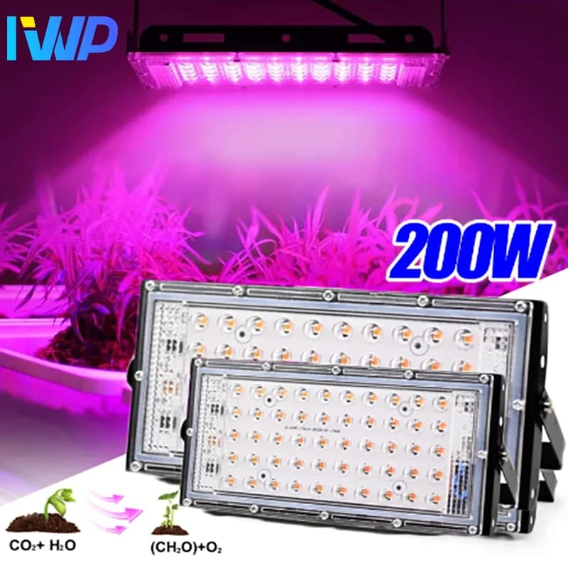200W AC220V Complete Spectro Coltiva La Luce Phyto Lamp For Plants Tent Flower Semina Range Lamp External Projector Plant Growth Lamp