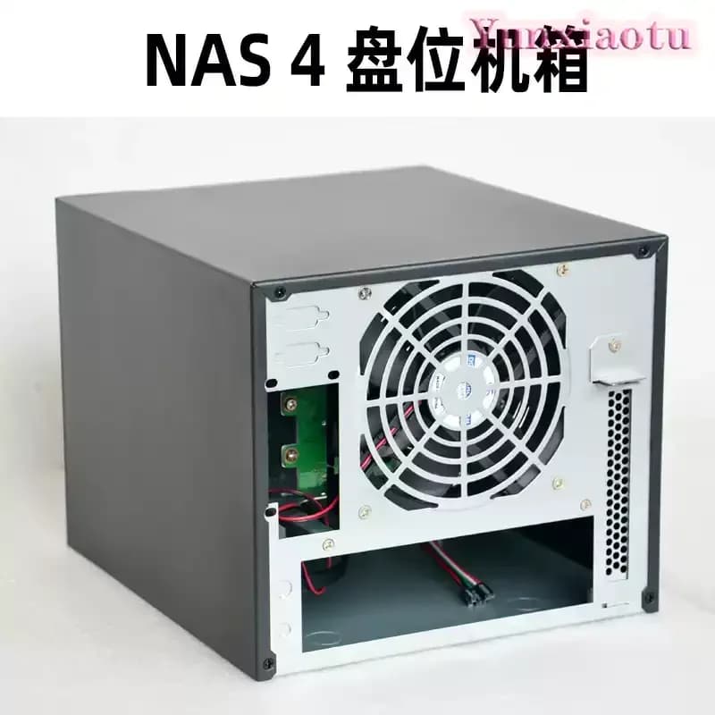 NAS Storage Chassis 4 Bay Hot Swap Hard Drive Bays Mini ITX Server Case Aluminum Front Panel For Home Data Backup