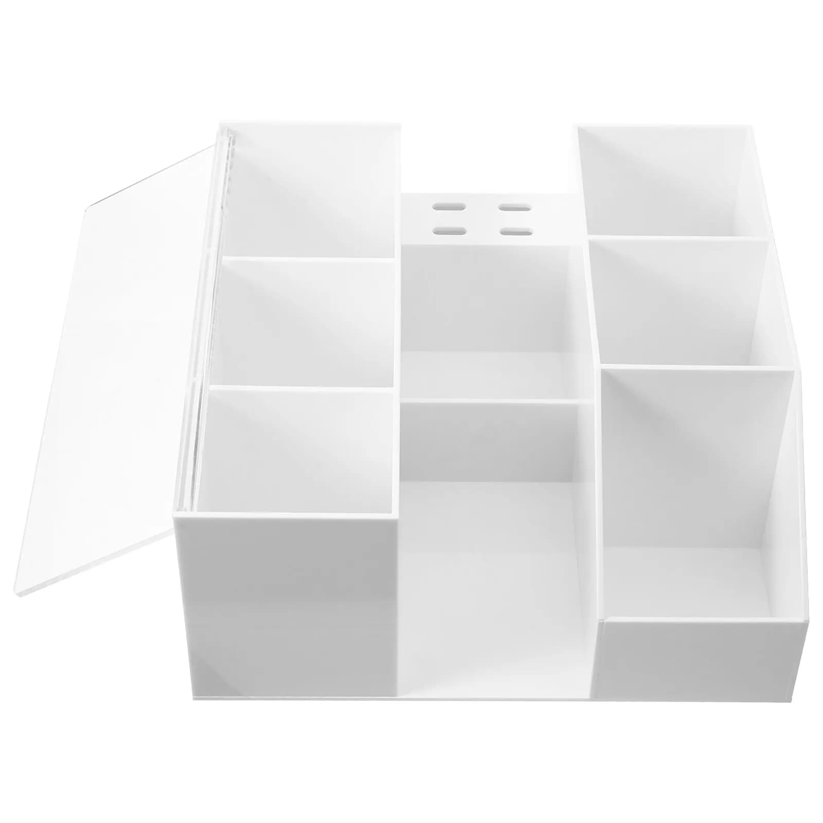 Organizer da Scrivania in Acrilico per Strumenti per Ciglia, Porta Pinzette, Supporto per Extension Ciglia, Porta Pennelli da Trucco