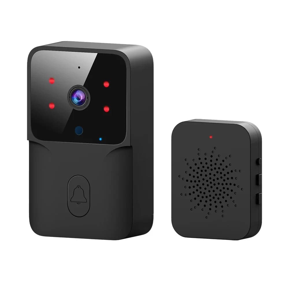 Wireless HD WiFi Video Doorbell Home Security IR Alarm Intercom Black White Compatible With Smart Home System