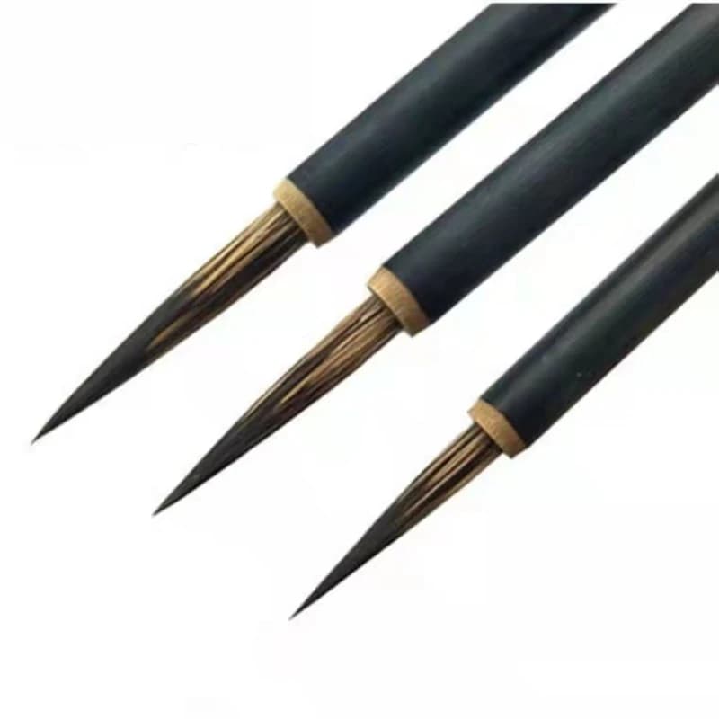 Mouse Whisker Brush Pen Set Chinese Calligraphy Painting Fine Line Brushes Meticulous Watercolor Painting Line Drawing Brushes