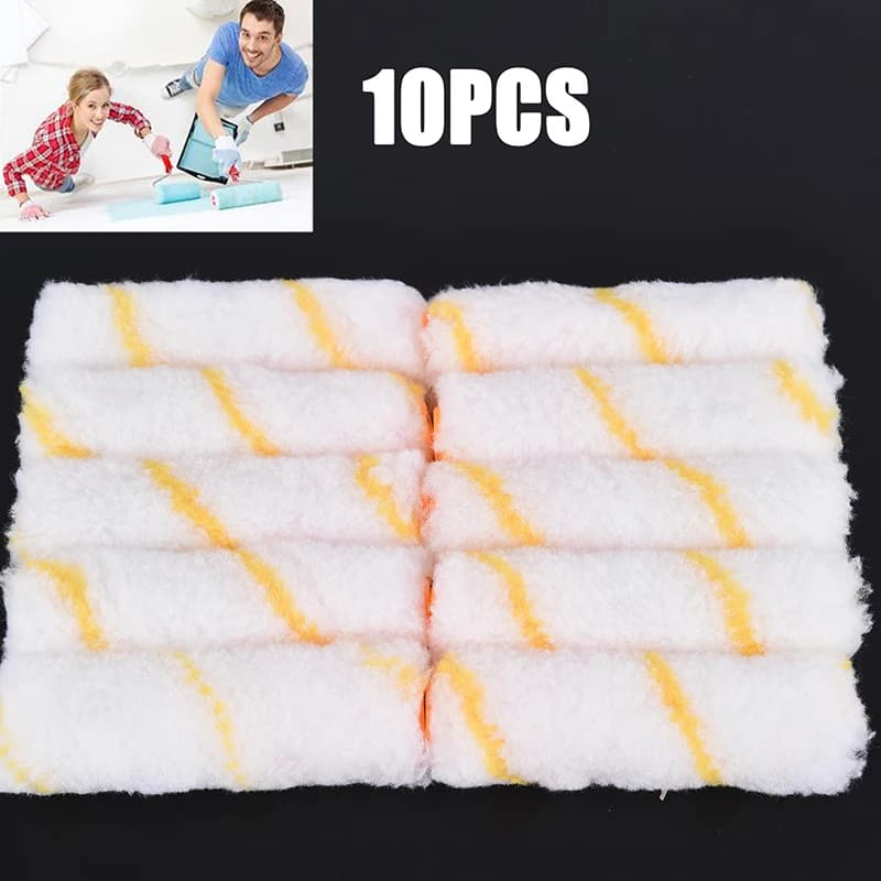 Set of decorative angle roller sponge tools with 10 inch handcrafted paint foam rollers