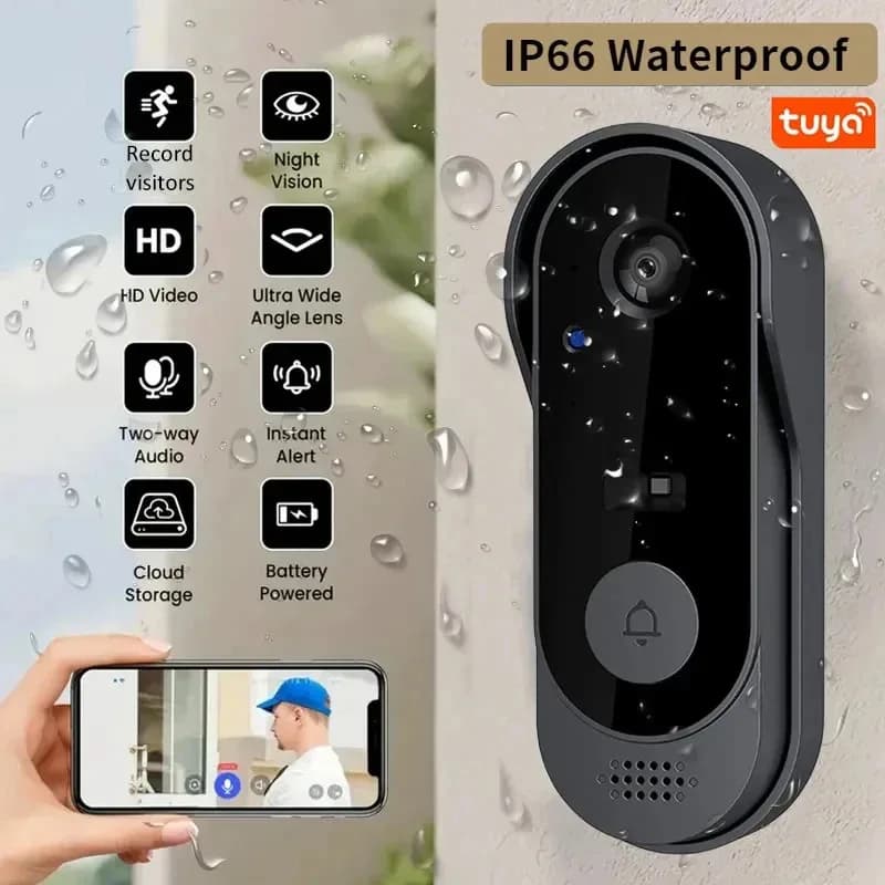 Nuovo campanello con fotocamera pacchetto wireless campanello Smart Home WIFI HD telefono esterno telecamera video citofono di sicurezza visione notturna