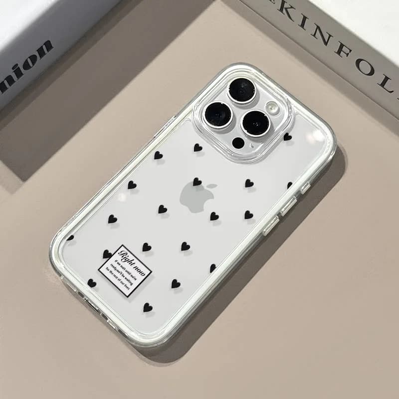 Cover Morbida a Schermo Intero con Cuore per Samsung Galaxy S26 Ultra S25 S23 FE S24 S22 Plus A57 A37 A55 A54 A36 A35 A15 A16