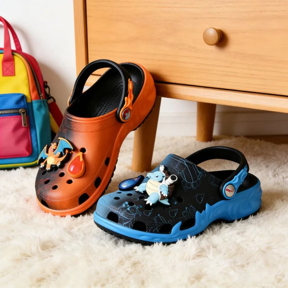 Men Non-Slip Home Shoes Slipper Cartoon Sasuke Cave Shoes Pokemon Anime Slippers Outdoor Travel Beach Sandals Gift